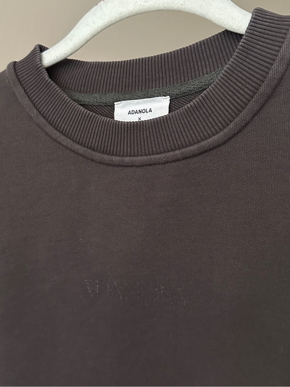 Adanola x Steph Shep Skyline Oversized Sweatshirt Dark Brown Crewneck - Picture 11 of 15